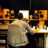 Robbie in the studio